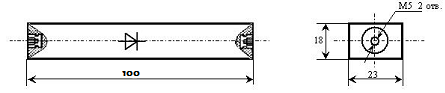 Размеры СДЛ-1A/15kV